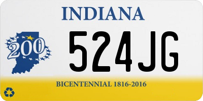 IN license plate 524JG