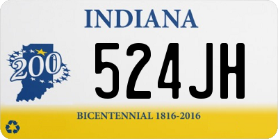 IN license plate 524JH