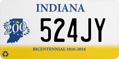 IN license plate 524JY