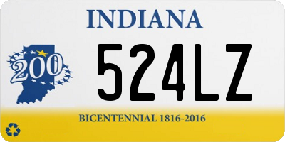 IN license plate 524LZ