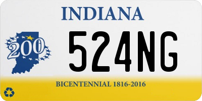 IN license plate 524NG