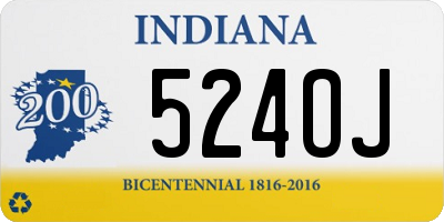 IN license plate 524OJ