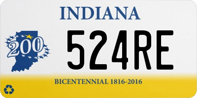 IN license plate 524RE