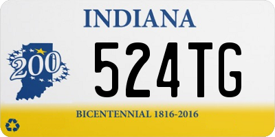 IN license plate 524TG