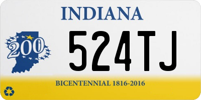 IN license plate 524TJ