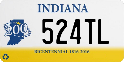 IN license plate 524TL