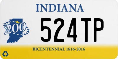 IN license plate 524TP