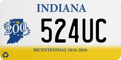 IN license plate 524UC