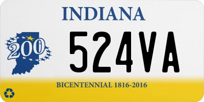 IN license plate 524VA