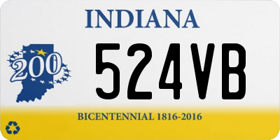 IN license plate 524VB