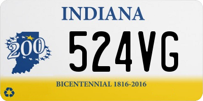 IN license plate 524VG