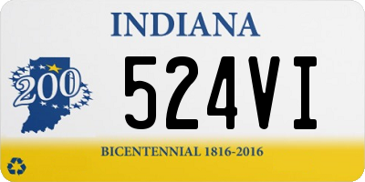 IN license plate 524VI