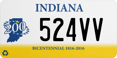 IN license plate 524VV