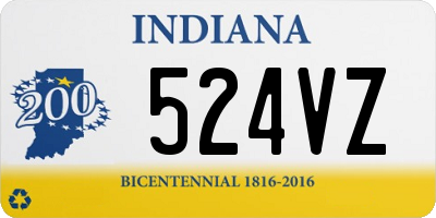 IN license plate 524VZ