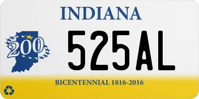 IN license plate 525AL