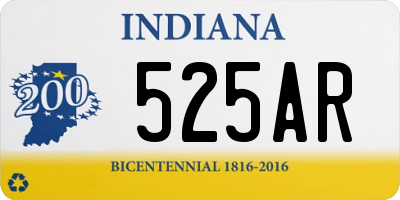 IN license plate 525AR