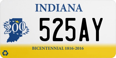 IN license plate 525AY