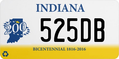 IN license plate 525DB