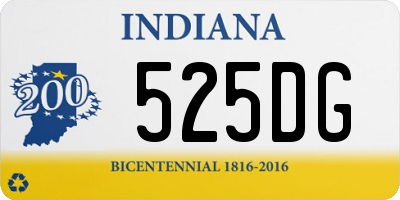 IN license plate 525DG