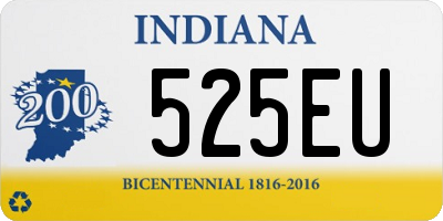 IN license plate 525EU