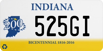 IN license plate 525GI