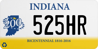 IN license plate 525HR