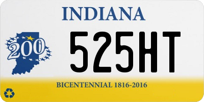 IN license plate 525HT