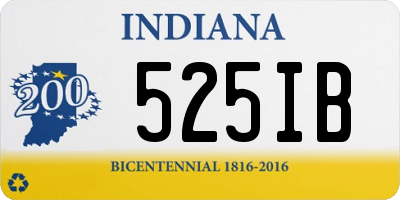 IN license plate 525IB