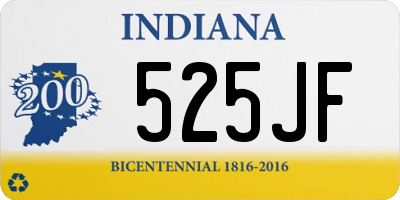 IN license plate 525JF