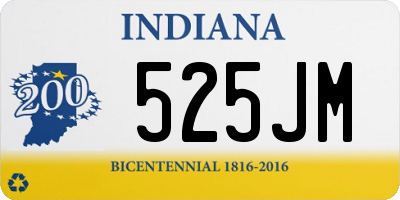 IN license plate 525JM