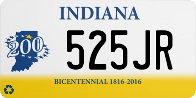 IN license plate 525JR