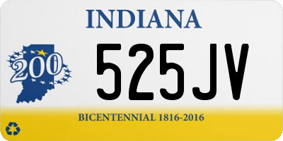 IN license plate 525JV