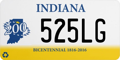 IN license plate 525LG