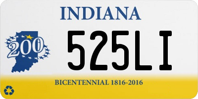 IN license plate 525LI