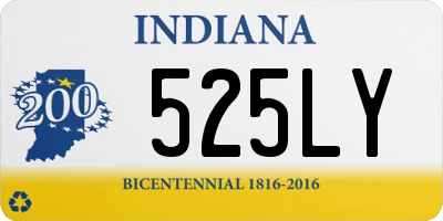 IN license plate 525LY