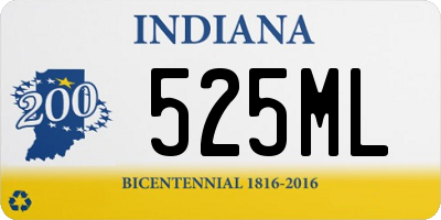 IN license plate 525ML