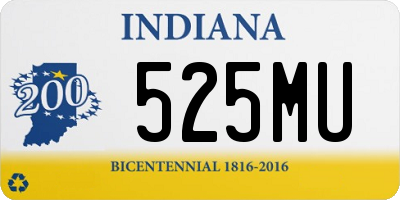 IN license plate 525MU