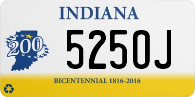 IN license plate 525OJ