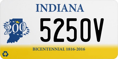 IN license plate 525OV