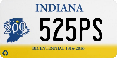 IN license plate 525PS