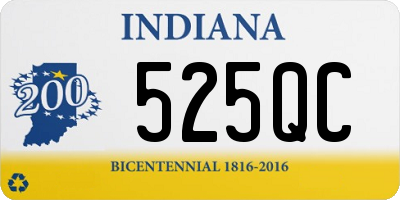 IN license plate 525QC