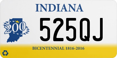 IN license plate 525QJ