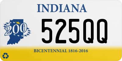 IN license plate 525QQ