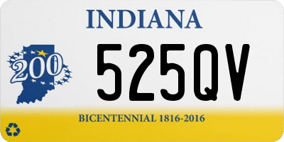 IN license plate 525QV