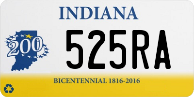 IN license plate 525RA