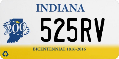 IN license plate 525RV