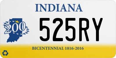 IN license plate 525RY