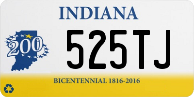 IN license plate 525TJ