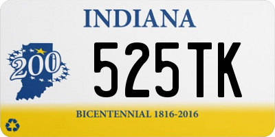 IN license plate 525TK