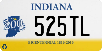 IN license plate 525TL